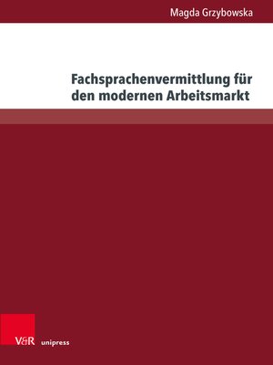 cover image of Fachsprachenvermittlung für den modernen Arbeitsmarkt